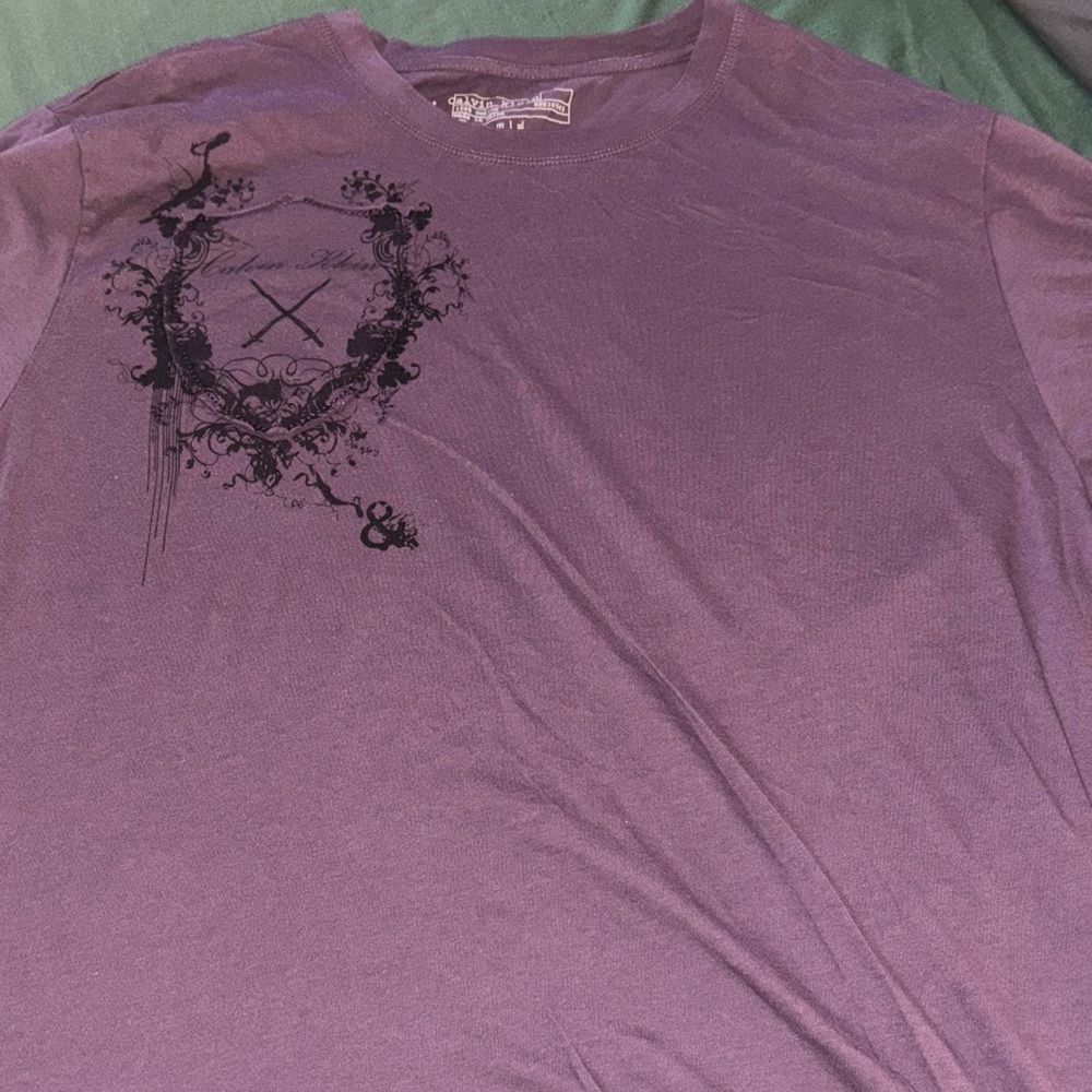 Calvin Klein Purple Crest Graphic Tee